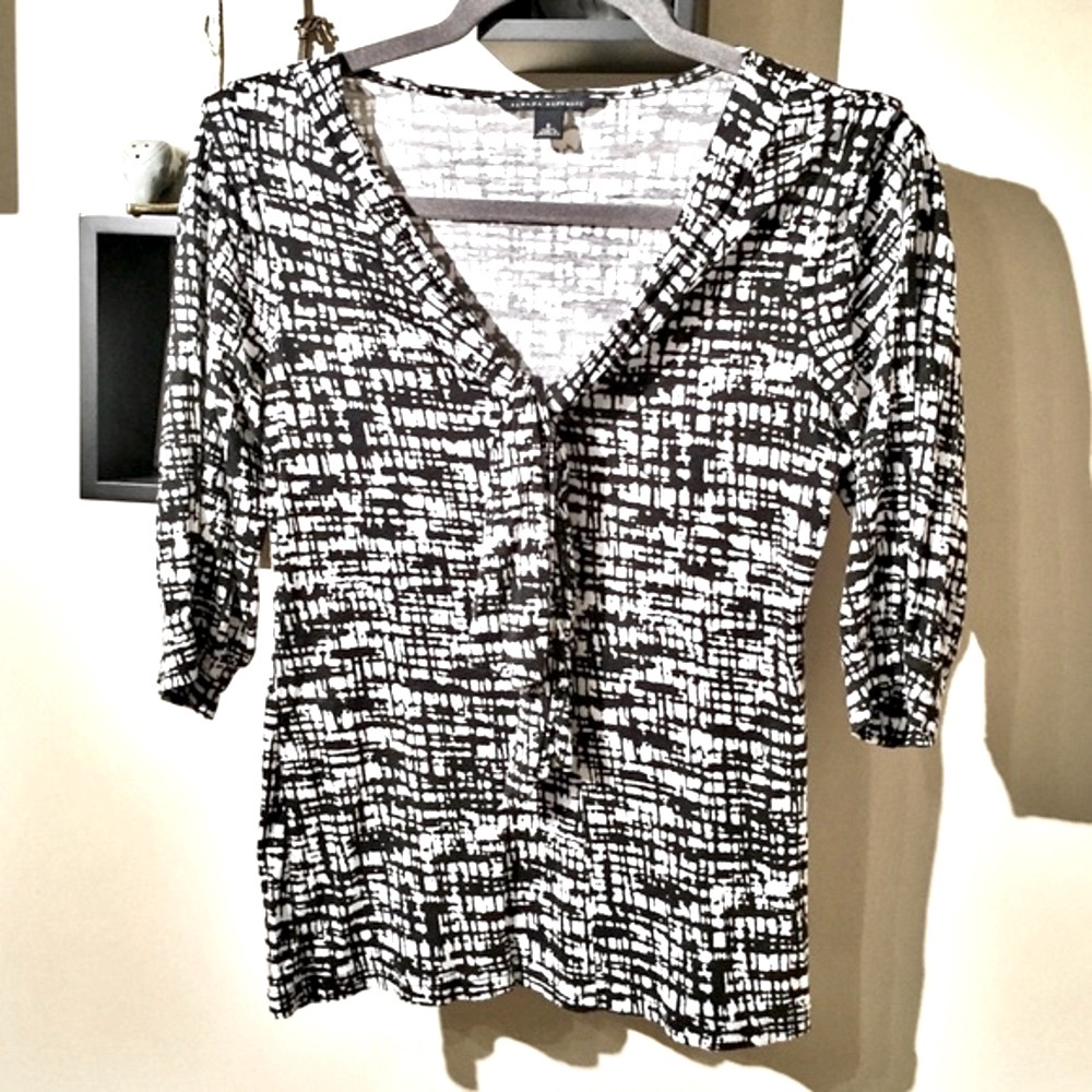 {Banana Republic} Tie-front top